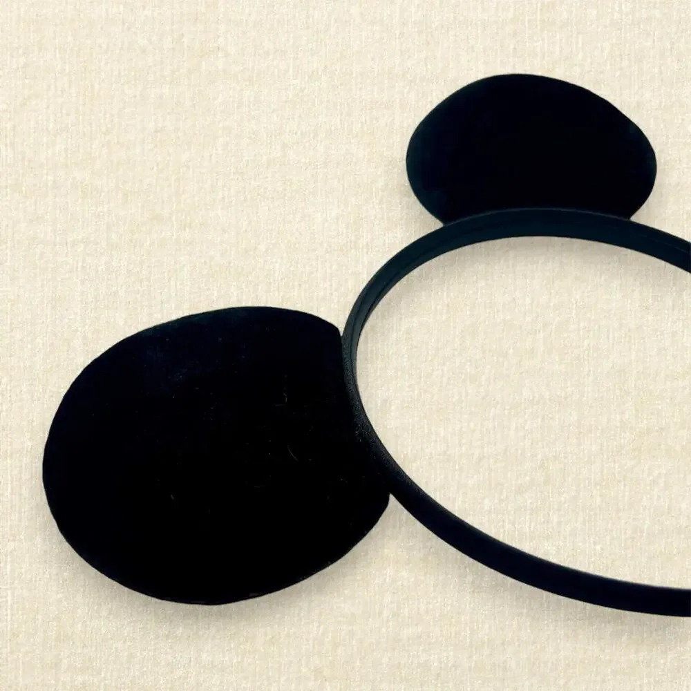 Black Velvet Bow-Free Minnie Ears | Disney-Inspired Mouse Ears | Mickey Ears
